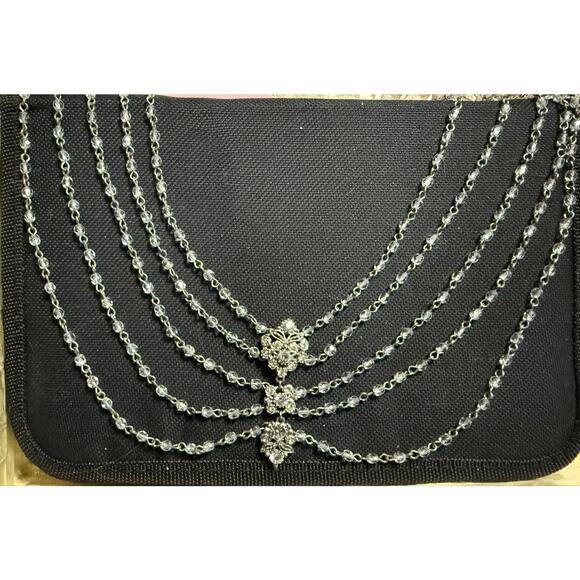 Handmade Jewelry - Handmade 5 Layer Vintage Crystal Statement Necklace OOAK